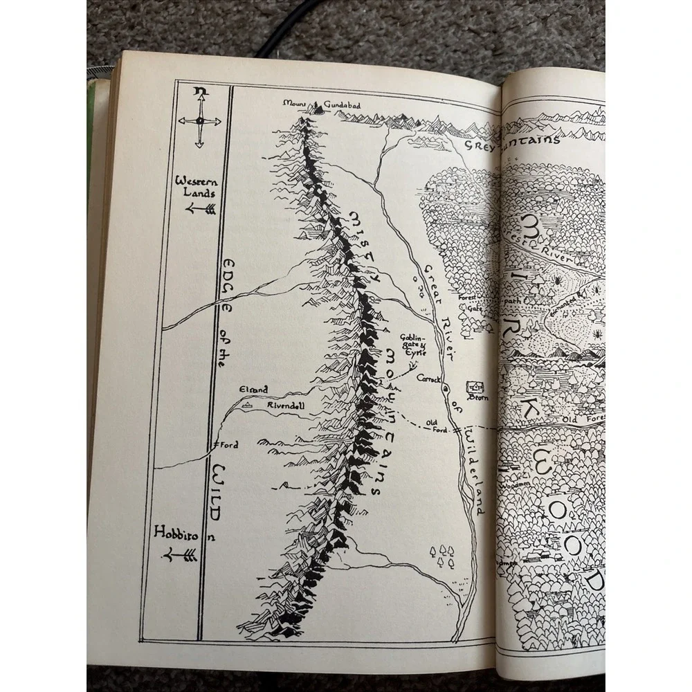 The Hobbit by J.R.R. Tolkien, 27th Printing with Map